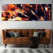 Load image into Gallery viewer, abstract  rendering  canvas  wall  art  orange  abstract  fractal  illustration  1  piece  canvas  black  abstract  artistic  graphics  canvas  print In Living Room
