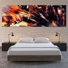 Load image into Gallery viewer, abstract  rendering  canvas  wall  art  orange  abstract  fractal  illustration  1  piece  canvas  black  abstract  artistic  graphics  canvas  print For Bedroom
