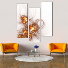 Load image into Gallery viewer, abstract  shapes  canvas  wall  art  beautiful  white  modern  abstract  triptych  canvas  print  contemporary  yellow  elegant  abstract  3  piece  canvas For Living Room
