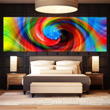 Load image into Gallery viewer, abstract  spiral  canvas  wall  art  abstract  digital  colorful  painting  1  piece  canvas  abstract  graphic  modern  digital  canvas  print For Bedroom
