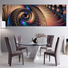 Load image into Gallery viewer, abstract  spiral  canvas  wall  art  colorful  abstract  fractal  patterns  1  piece  canvas  print  abstract  digital  artwork For  Living Room
