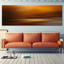 Load image into Gallery viewer, abstract  sunset  canvas  wall  art  orange  digital  abstract  oil  painting  1  piece  canvas  print  yellow  abstract  background  wide  canvas In Living Room
