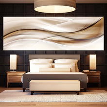 Load image into Gallery viewer, abstract  wave  canvas  wall  art  brown  black  abstract  elegant  composition  1  piece  canvas  artistic  abstract  graphic  canvas  print  modern  classic  abstract  canvas  artwork For Bedroom
