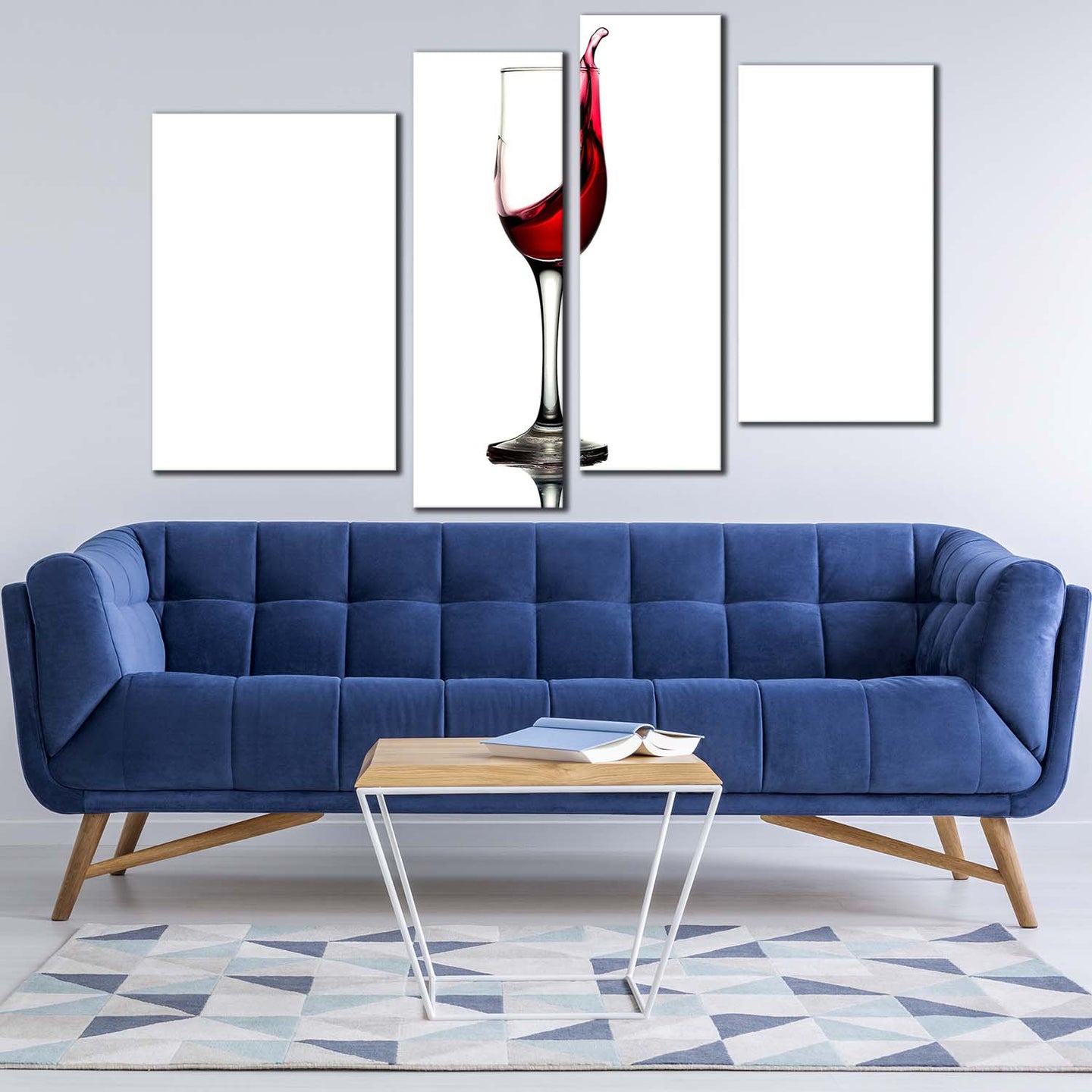 abstract wine canvas print white background isolated wine glass 4 piece canvas wall art red wine splash multiple canvas