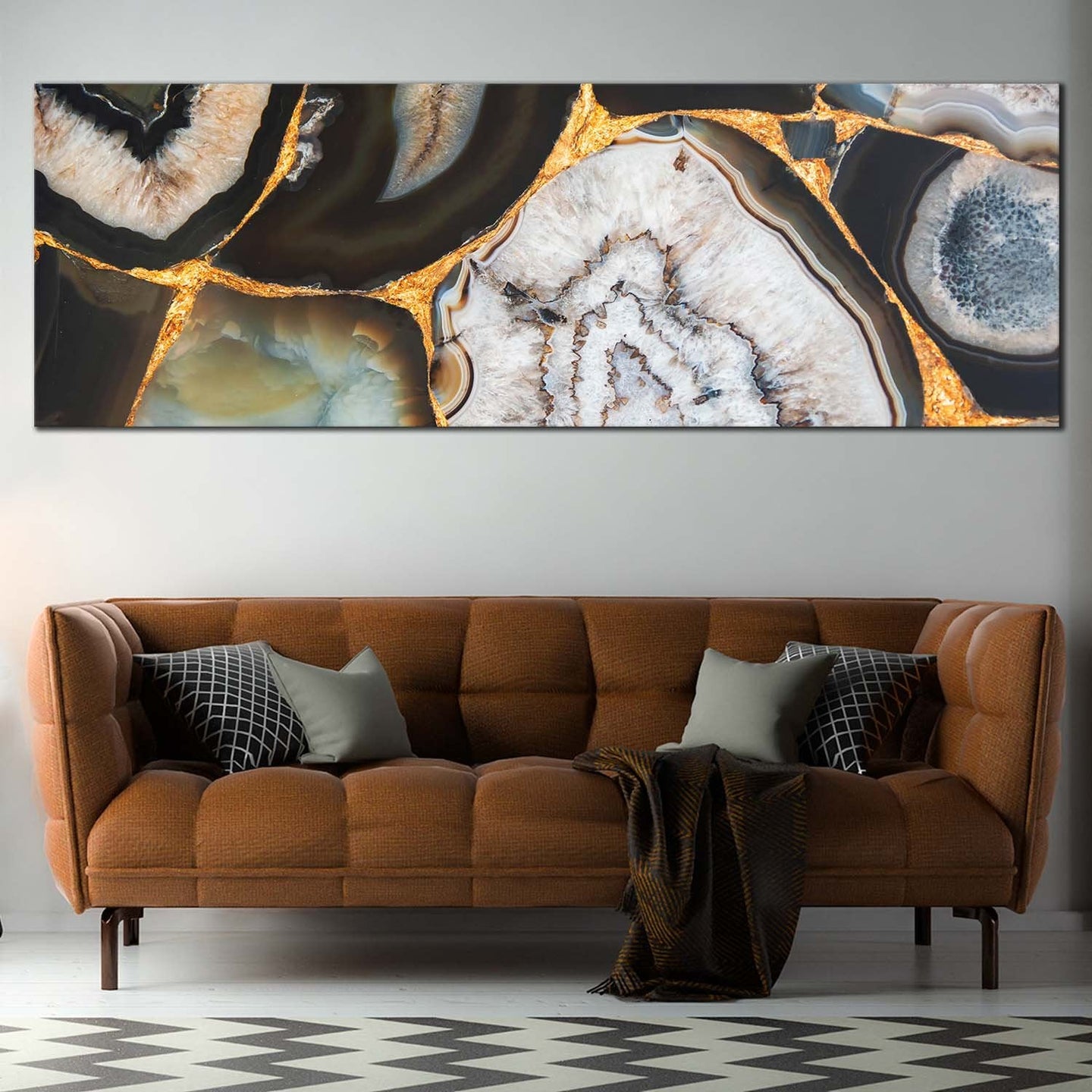 agate  umbra  canvas  wall  art  abstract  agate  close  up  1  piece  canvas  abstract  stone  canvas  print For Living Room