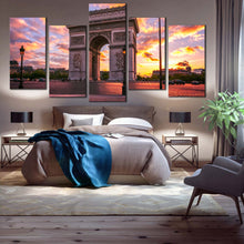 Load image into Gallery viewer, arc de triomphe in Paris arch of triumph sunset at France For Bedroom
