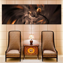 Load image into Gallery viewer, artistic  abstract  canvas  wall  art  orange  elegant  abstract  color  1  piece  canvas  brown  amazing  abstract  fractal  canvas  print  beautiful  3d  abstract  wide  canvas For Living Room
