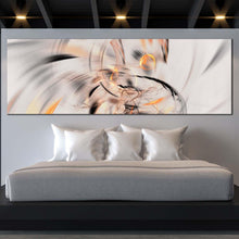 Load image into Gallery viewer, artistic  abstract  canvas  wall  art  white  orange  abstract  graphic  element  1  piece  canvas  print  abstract  fractal  wide  canvas For Bedroom
