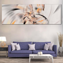 Load image into Gallery viewer, artistic  abstract  canvas  wall  art  white  orange  abstract  graphic  element  1  piece  canvas  print  abstract  fractal  wide  canvas For Living Room
