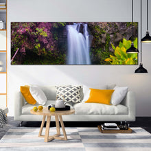 Load image into Gallery viewer, beautiful  waterfall  canvas  print  majestic  white  waterfall  scenery  canvas  artwork  green  forest  waterfall  1  piece  canvas  wall  art For Living Room
