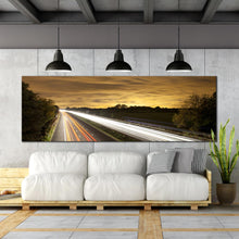 Load image into Gallery viewer, beautiful  busy  traffic  lights  trails  at  cloudy  sky  large  size  canvas  artwork For Living Room
