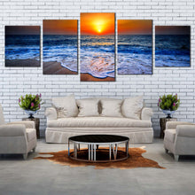 Load image into Gallery viewer, blue ocean 5 Piece home wall art decorFor Your Living room
