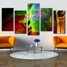 Load image into Gallery viewer, buddha head canvas print lord buddha face 5 piece canvas wall art colorful buddha canvas set For Your Living Room
