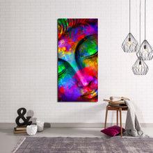 Load image into Gallery viewer, buddha  meditation  canvas  wall  art  colorful  buddha  face  canvas  print  peaceful  buddha  1  piece  canvas
