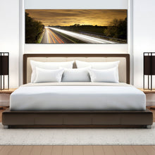 Load image into Gallery viewer, busy  city  traffic  lights  trail  at  cloudy  afternoon  paronamic  home  decor For bedroom
