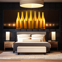 Load image into Gallery viewer, canvas  wine  paintings  champagne  bottles  wall  art In Bedroom
