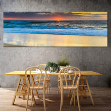 Load image into Gallery viewer, central  coast  canvas  wall  art  australia  blue  ocean  1  piece  canvas  print  yellow  cloudy  sky  sunset  ocean  canvas  artwork For Dinning Room
