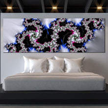 Load image into Gallery viewer, contemporary  abstract  canvas  wall  art  abstract  classic  design  1  piece  canvas  colorful  abstract  fractal  texture  wide  canvas  elegant  abstract  canvas  print For Bedroom
