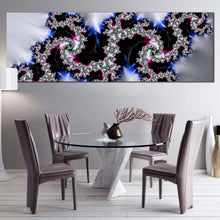 Load image into Gallery viewer, contemporary  abstract  canvas  wall  art  abstract  classic  design  1  piece  canvas  colorful  abstract  fractal  texture  wide  canvas  elegant  abstract  canvas  print In Dinning Room
