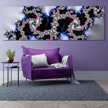 Load image into Gallery viewer, contemporary  abstract  canvas  wall  art  abstract  classic  design  1  piece  canvas  colorful  abstract  fractal  texture  wide  canvas  elegant  abstract  canvas  print For Living Room
