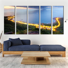 Load image into Gallery viewer, contemporary Taiwan morning twilight view 5 piece wall decor For Living Room
