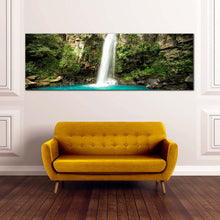 Load image into Gallery viewer, costa  rica  canvas  wall  art  white  guanacaste  waterfall  canvas  artwork  majestic  green  jungle  rainforest  1  piece  canvas  print For Your Living Room
