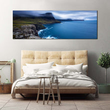 Load image into Gallery viewer, duirinish  peninsula  canvas  wall  art  scotland  blue  ocean  1  piece  canvas  print  green  ocean  landscape  canvas  artwork For Bedroom
