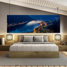 Load image into Gallery viewer, dusk  at  Montenegro  Bay  City  mountain  snow  large  canvas  home  art  decor For Bedroom
