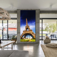 Load image into Gallery viewer, eiffel  tower  with  meadows  paris  France  1  piece  wall  art For Living Room
