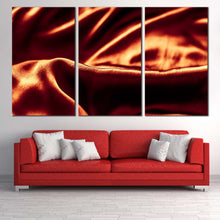 Load image into Gallery viewer, elegant abstract canvas wall art abstract background luxury 3 piece multiple canvas black orange luxurious abstract liquid art print In Living Room
