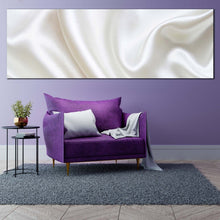 Load image into Gallery viewer, elegant  abstract  canvas  wall  art  abstract  digital  panoramic  canvas  artwork  white  luxurious  abstract  liquid  art  print In Living Room
