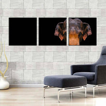 Load image into Gallery viewer, elephant  animal  canvas  wall  art  grey  elephant  close  canvas  print  isolated  elephant  3  piece  canvas  orange  elephant  front  canvas  set In Living Room
