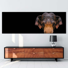 Load image into Gallery viewer, elephant  close  canvas  wall  art  grey  orange  elephant  front  1  piece  canvas  print  elephant  digital  painting  canvas  artwork For Bedroom
