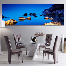 Load image into Gallery viewer, europe  ocean  canvas  wall  art  brown  ocean  rocks  boulders  1  piece  canvas  print  ukraine  crimea  blue  ocean  canvas  set In Dinning Room
