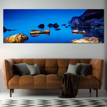 Load image into Gallery viewer, europe  ocean  canvas  wall  art  brown  ocean  rocks  boulders  1  piece  canvas  print  ukraine  crimea  blue  ocean  canvas  set For Living Room
