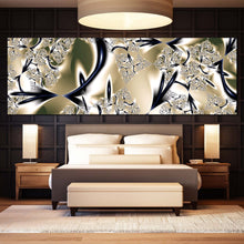 Load image into Gallery viewer, fancy  abstract  canvas  wall  art  gold  luxury  abstract  canvas  print  abstract  fractal  patterns  1  piece  canvas For Bedroom
