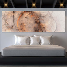 Load image into Gallery viewer, fantasy  abstract  canvas  wall  art  white  3d  abstract  fractal  canvas  print  orange  abstract  panoramic  canvas  artwork For Bedroom
