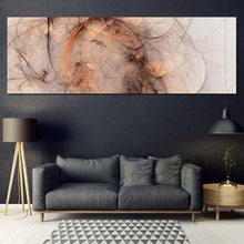 Load image into Gallery viewer, fantasy  abstract  canvas  wall  art  white  3d  abstract  fractal  canvas  print  orange  abstract  panoramic  canvas  artwork In Living Room
