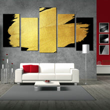 Load image into Gallery viewer, gold brush stroke canvas photography For Your Living Room
