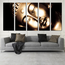 Load image into Gallery viewer, golden buddha black background canvas prints For Living room
