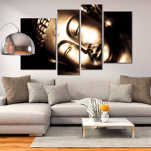 Load image into Gallery viewer, golden buddha black background canvas prints For Living Room
