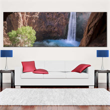 Load image into Gallery viewer, grand  canyon  canvas  wall  art  white  mooney  falls  waterfall  canvas  artwork  arizona  brown  landscape  waterfall  1  piece  canvas  print For Living Room
