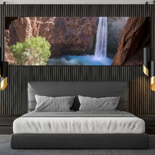 Load image into Gallery viewer, grand  canyon  canvas  wall  art  white  mooney  falls  waterfall  canvas  artwork  arizona  brown  landscape  waterfall  1  piece  canvas  print For Bedroom
