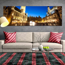 Load image into Gallery viewer, grand  place  grote  markt  at  dawn  large  canvas  print For Living Room
