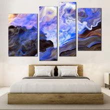 Load image into Gallery viewer, graphic abstract canvas print white abstract marble design 4 piece canvas wall art abstract digital oil paintings multi canvas for your bedroom
