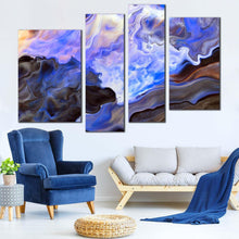 Load image into Gallery viewer, graphic abstract canvas print white abstract marble design 4 piece canvas wall art abstract digital oil paintings multi canvas
