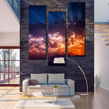 Load image into Gallery viewer, heavenly  sky  sunbeam  3  piece  canvas  print For Living Room 
