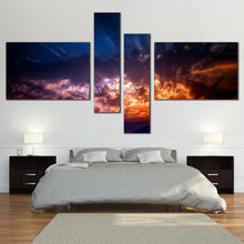 Load image into Gallery viewer, heavenly sunset abstract mountains wall art For Bedroom
