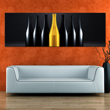 Load image into Gallery viewer, high  end  champagne  bottles  panoramic  canvas  prints For Living Room
