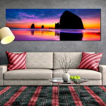Load image into Gallery viewer, iceland  Haystack  mountain  volcano  rock  waterfall  night  sky  clouds  sun  rays  sunset In Living Room
